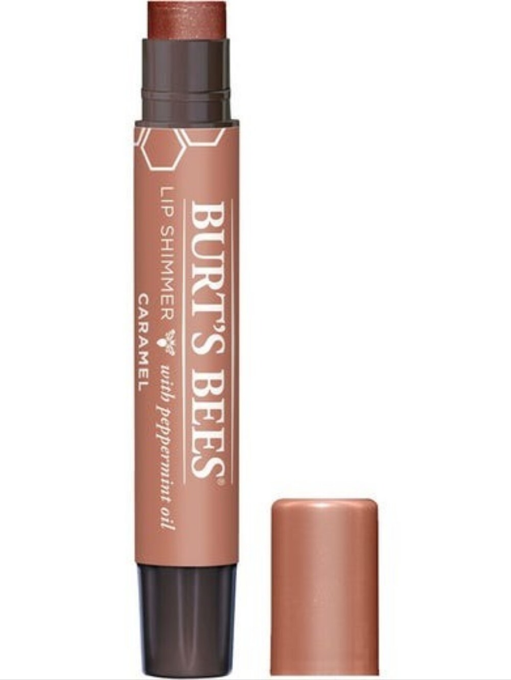 burts bees caramel lip shimmer 0.9 oz New